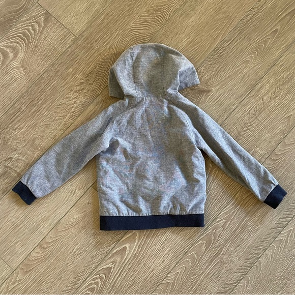 Toddler Boy Wind Jacket Zip Up with Pockets and Hoodie 3T - Picture 2 of 4